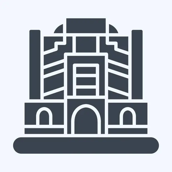 Bagdad Ikon Tőkeszimbólumhoz Kapcsolódik Grafikus Stílus Egyszerű Tervezés Szerkeszthető Egyszerű — Stock Vector