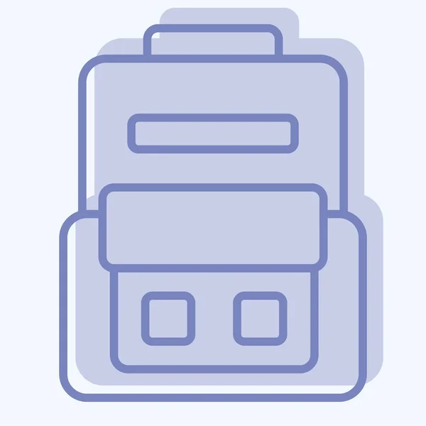 Icon Utilities Bags Относительно Символа Двухтональный Стиль Простой Дизайн Редактируемый — стоковый вектор