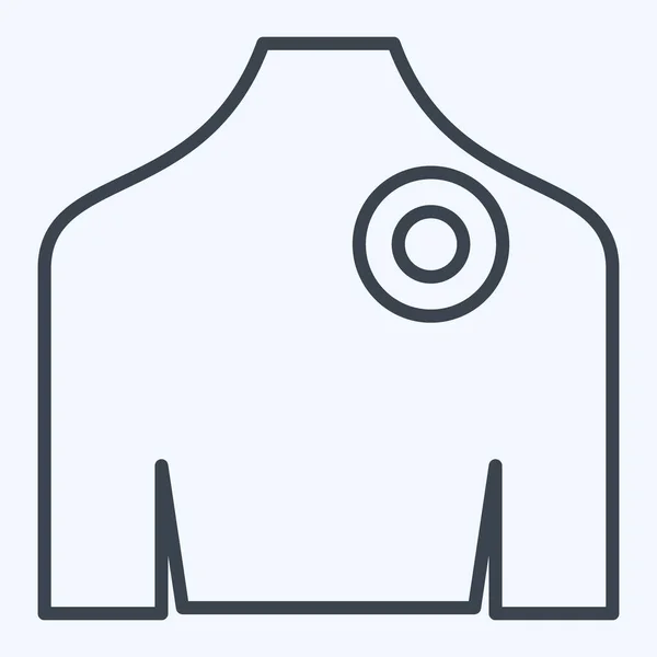 아이콘 Body Ache 기호와 관련된 스타일 가능한 간단한 디자인 간단한 — 스톡 벡터