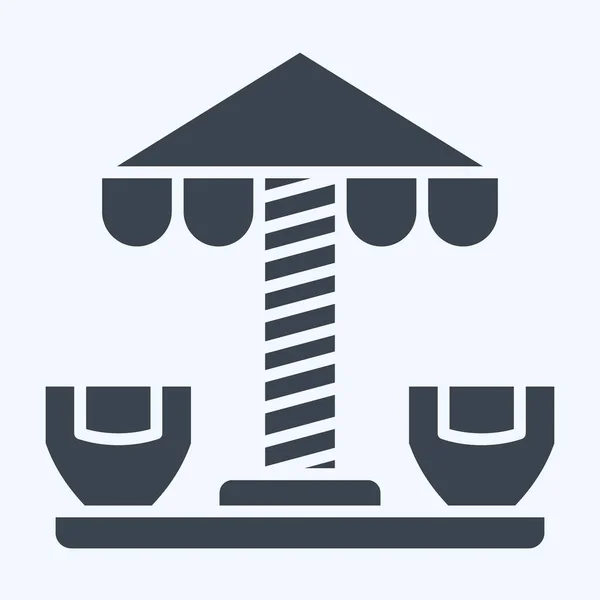 아이콘 상징과 관련된 글리프 스타일 가능한 간단한 디자인 간단한 일러스트 — 스톡 벡터