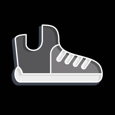 Simge kramponları. Beyzbol sembolüyle ilgili. Parlak bir stil. Basit dizayn edilebilir. Basit resimleme