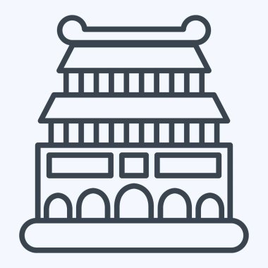 Simge Pekin. Başkent sembolüyle ilgili. Sıra tarzı. Basit dizayn edilebilir. Basit resimleme