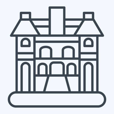 Icon Hanoi. Başkent sembolüyle ilgili. Sıra tarzı. Basit dizayn edilebilir. Basit resimleme