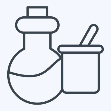 Simge Bilimi Aletleri. Biyokimya sembolüyle ilgili. Sıra tarzı. Basit dizayn edilebilir. Basit resimleme