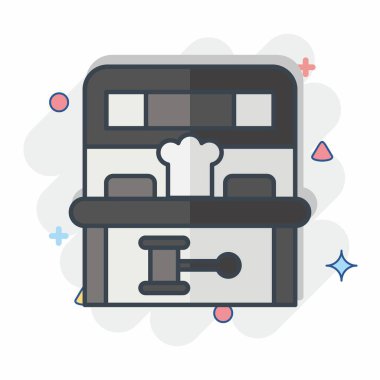 Simge Köstebek Oyunu. Lunapark sembolüyle ilgili. Çizgi roman. Basit dizayn edilebilir. Basit resimleme