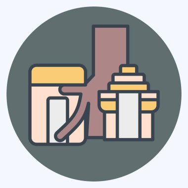 Simge Ta Prohm. Kamboçya sembolüyle ilgili. renk arkadaşı stili. Basit dizayn edilebilir. Basit resimleme