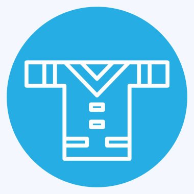 Simge Kıyafetler. Amerikan Yerli Sembolü ile ilgili. Mavi gözlü. Basit dizayn edilebilir. Basit resimleme