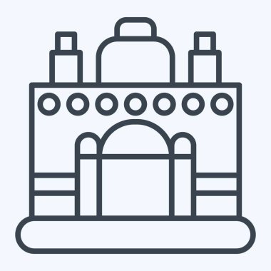 Simge Vientiane. Başkent sembolüyle ilgili. Sıra tarzı. Basit dizayn edilebilir. Basit resimleme