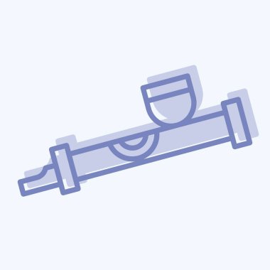 Simge Tütün Kavalı. Yerli halk sembolüyle ilgili. İki ton stili. Basit dizayn edilebilir. Basit resimleme