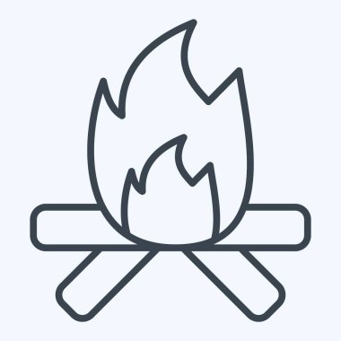 Simge Ateşi. Amerikan Yerli Sembolü ile ilgili. Sıra tarzı. Basit dizayn edilebilir. Basit resimleme