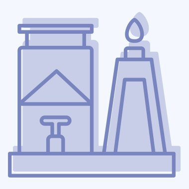 Simge yağı. Suudi Arabistan sembolüyle ilgili. İki ton stili. Basit dizayn edilebilir. Basit resimleme