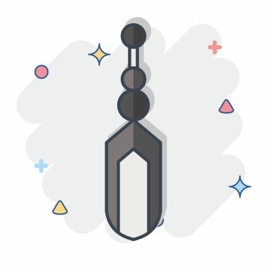 Simgesel İlkel Tüy. Amerikan Yerli Sembolü ile ilgili. Çizgi roman. Basit dizayn edilebilir. Basit resimleme