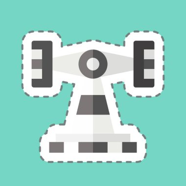 Çıkartma hattı, Roll O Plane 'i kesti. Lunapark sembolüyle ilgili. Kabartma tarzı. Basit dizayn edilebilir. Basit resimleme