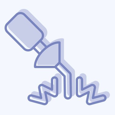 Kaynak Malzemeleri Sembolü ile ilgili Simge 2. İki ton stili. Basit dizayn edilebilir. Basit resimleme