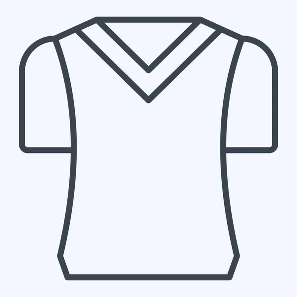 Camisetas Ícone Relacionado Com Símbolo Camping Estilo Linha Design Simples —  Vetores de Stock