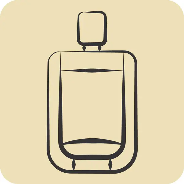 Icon Urinal Related Bathroom Symbol Hand Drawn Style Simple Design — Stock Vector