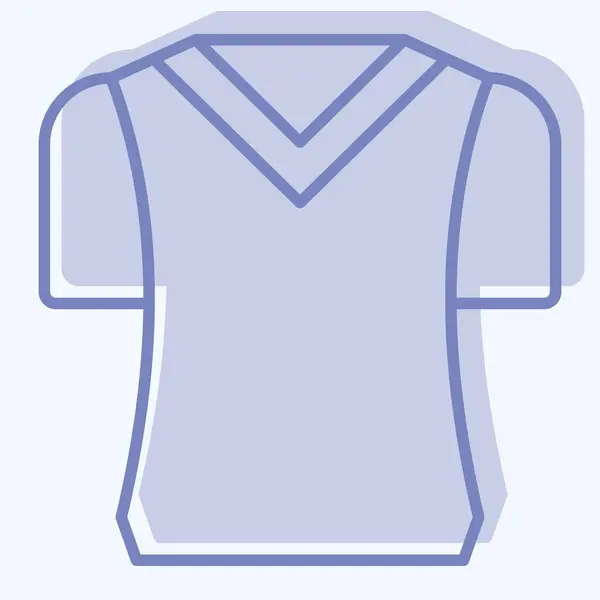 Camisetas Ícone Relacionado Com Símbolo Camping Estilo Dois Tons Design —  Vetores de Stock