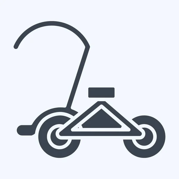Icône Cycle Lié Symbole Cambodge Style Glyphe Conception Simple Modifiable — Image vectorielle
