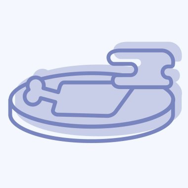 Icon Ragu Sach inliyor. Kamboçya sembolüyle ilgili. İki ton stili. Basit dizayn edilebilir. Basit resimleme