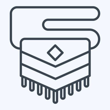 Simge Torbası. Amerikan Yerli Sembolü ile ilgili. Sıra tarzı. Basit dizayn edilebilir. Basit resimleme