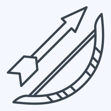 Simge yayı. Amerikan Yerli Sembolü ile ilgili. Sıra tarzı. Basit dizayn edilebilir. Basit resimleme