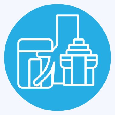 Simge Ta Prohm. Kamboçya sembolüyle ilgili. Mavi gözlü. Basit dizayn edilebilir. Basit resimleme