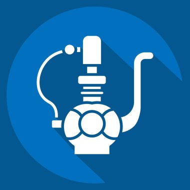 İkon Saksıkafa. Suudi Arabistan sembolüyle ilgili. Uzun gölge tarzı. Basit dizayn edilebilir. Basit resimleme