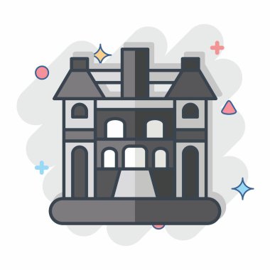 Icon Hanoi. Başkent sembolüyle ilgili. Çizgi roman. Basit dizayn edilebilir. Basit resimleme