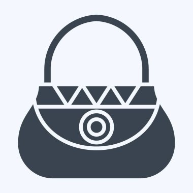 Simge Torbası. Yerli halk sembolüyle ilgili. Kabartma tarzı. Basit dizayn edilebilir. Basit resimleme