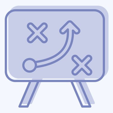 Simge Stratejisi. İş Analizi sembolüyle ilgili. İki tonlu basit tasarım düzenlenebilir. Basit resimleme