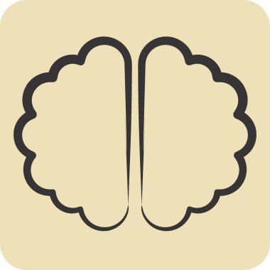 Simge Beyin Fırtınası. İş Analizi sembolüyle ilgili. El çizimi basit tasarım düzenlenebilir. Basit resimleme