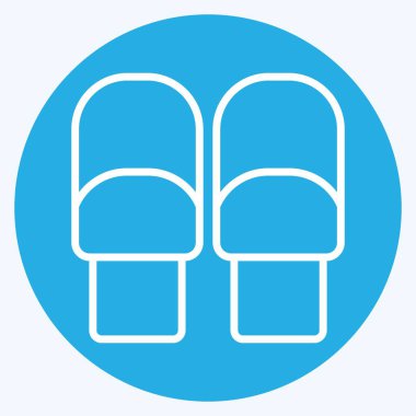 Simge Yuvarlaması. Kahvaltı sembolüyle ilgili. Mavi gözlü. Basit dizayn edilebilir. Basit resimleme