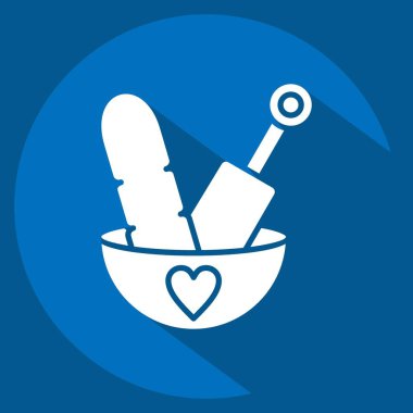 Simge Vücut Fırçası Kabağı Vücut Ovası. Banyo sembolüyle ilgili. Uzun gölge tarzı. Basit dizayn edilebilir. Basit resimleme