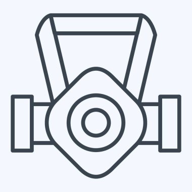 Simge Maskesi. Madencilik sembolüyle ilgili. Sıra tarzı. Basit dizayn edilebilir. Basit resimleme