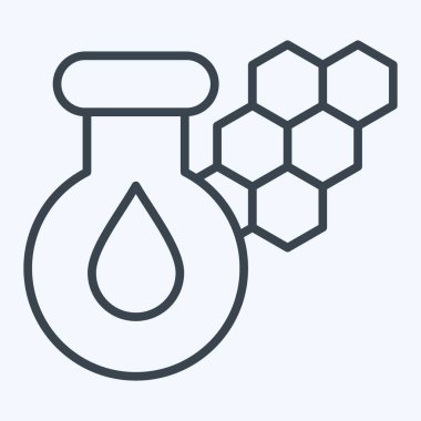 Simge klorofil. Biyokimya sembolüyle ilgili. Sıra tarzı. Basit dizayn edilebilir. Basit resimleme