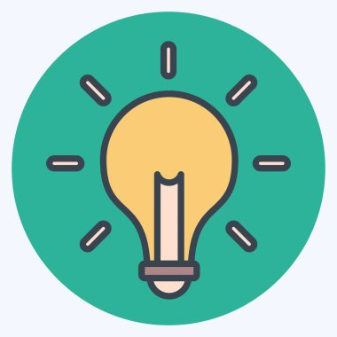 Simge Çözümü. İş Analizi sembolüyle ilgili. renk eşi biçimi basit tasarım düzenlenebilir. Basit resimleme