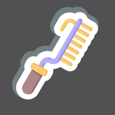 Etiket Fırçası. Kaynak aletleri sembolüyle ilgili. Basit dizayn edilebilir. Basit resimleme