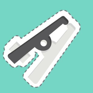 Çıkartma çizgisi Kilo kesiyor. Kaynak aletleri sembolüyle ilgili. Basit dizayn edilebilir. Basit resimleme