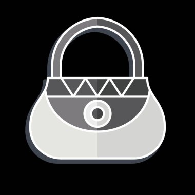 Simge Torbası. Yerli halk sembolüyle ilgili. Parlak bir stil. Basit dizayn edilebilir. Basit resimleme