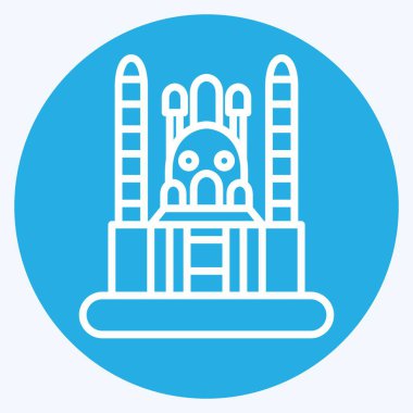 Ankara ikonu. Başkent sembolüyle ilgili. Mavi gözlü. Basit dizayn edilebilir. Basit resimleme