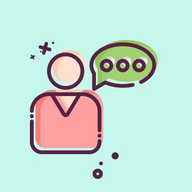 Simge Kullanıcı Hikayesi. İş Analizi sembolüyle ilgili. MBE tarzı basit tasarım düzenlenebilir. Basit resimleme