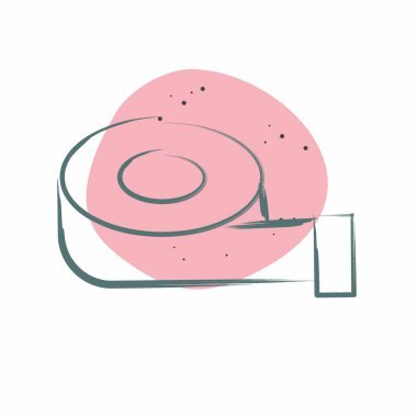 Ölçülebilir simge. İş Analizi sembolüyle ilgili. Renk Beneği Biçimi Basit Tasarım Düzenlenebilir. Basit resimleme