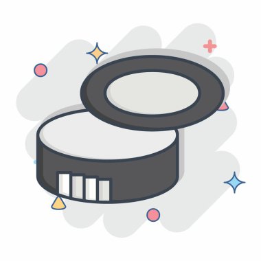 Simge Konserve Açacağı. Kamp sembolüyle ilgili. Çizgi roman. Basit dizayn edilebilir. Basit resimleme