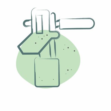 Kaynak Malzemeleri Sembolü ile ilgili Simge Elektro Holder 3. Renkli Leke Biçimi. Basit dizayn edilebilir. Basit resimleme