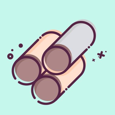 Simgesel materyal. Bina materyali sembolüyle ilgili. MBE tarzı. Basit dizayn edilebilir. Basit resimleme