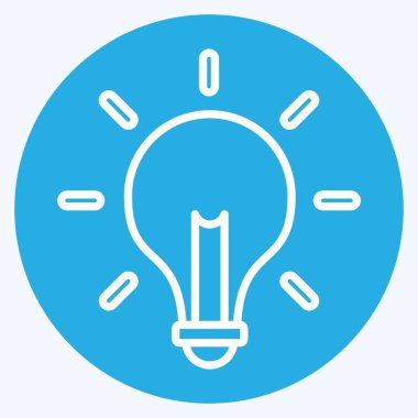 Simge Çözümü. İş Analizi sembolüyle ilgili. Mavi Gözler, basit tasarım düzenleyici. Basit resimleme