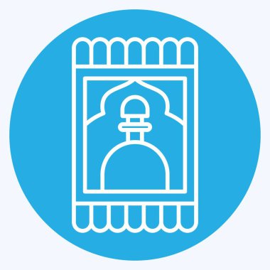 Simge Dua Halısı. Suudi Arabistan sembolüyle ilgili. Mavi gözlü. Basit dizayn edilebilir. Basit resimleme