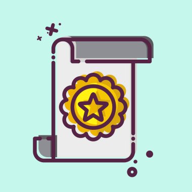 Ödül sembolü ile ilgili ikon ödülü 2. MBE tarzı. Basit dizayn edilebilir. Basit resimleme