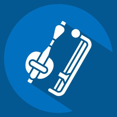 Simge Tro. Kamboçya sembolüyle ilgili. Uzun gölge tarzı. Basit dizayn edilebilir. Basit resimleme