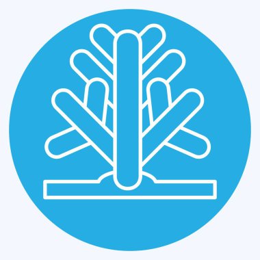 Icon Kaktüsü. Suudi Arabistan sembolüyle ilgili. Mavi gözlü. Basit dizayn edilebilir. Basit resimleme